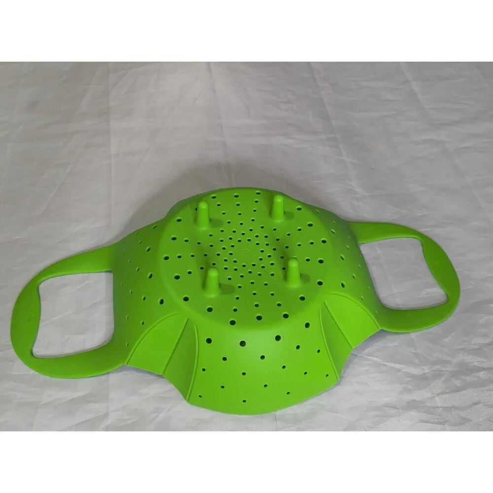 OXO Softworks Green Silicone Steamer Basket Sling ~ Interlock Handles
